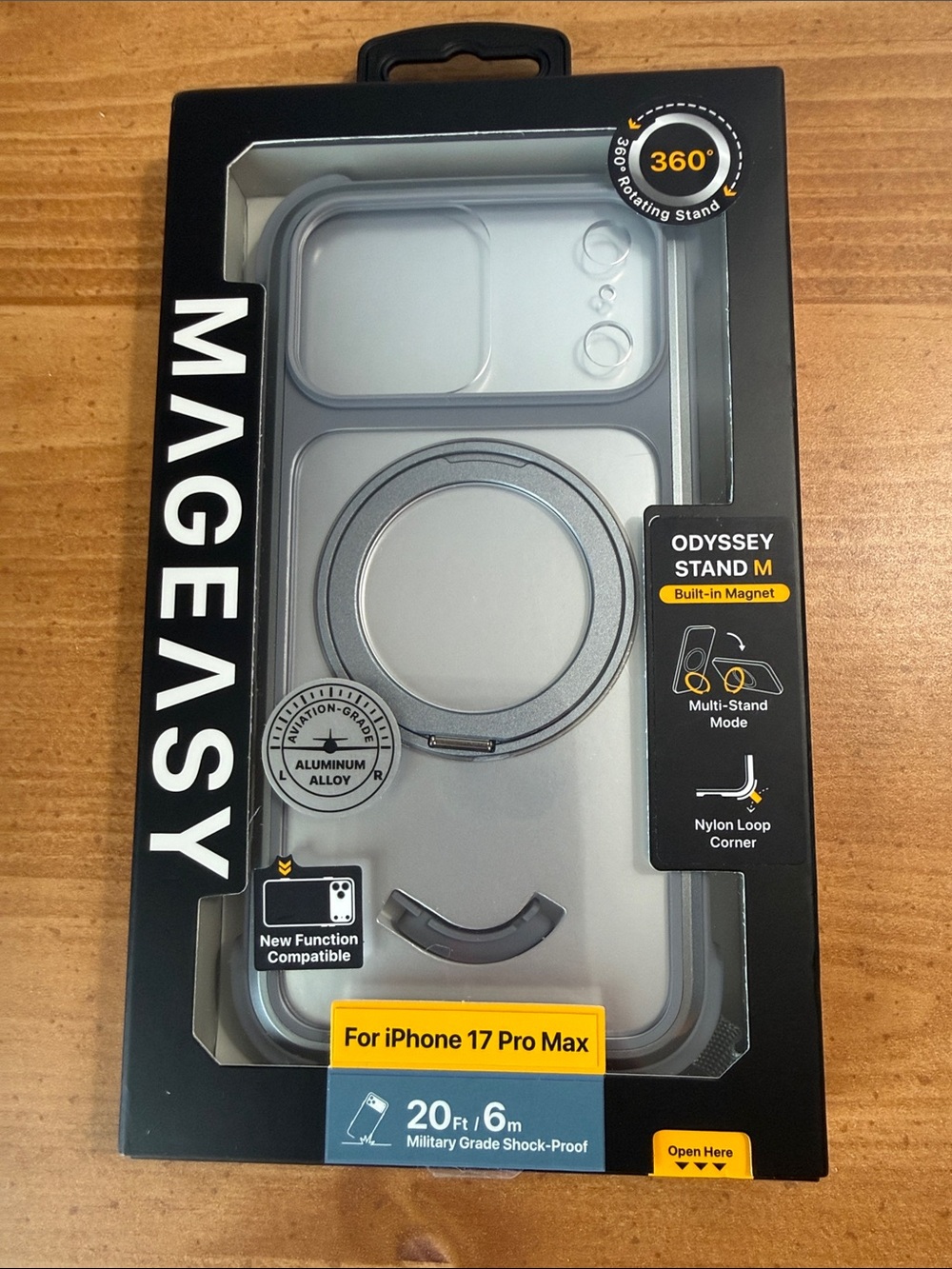 MAGEASY Odyssey Stand M Case for iPhone 17 Pro Max - Mist